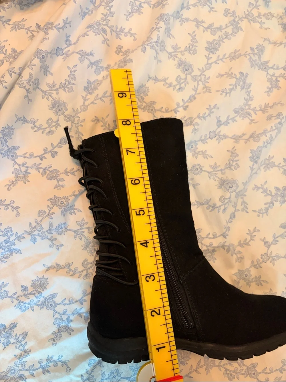 Kenneth Cole Kids Black Mid-Calf Zip Boots